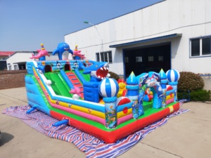 Château gonflable de grande taille en PVC personnalisé Château gonflable de requin pour enfants et centre commercial - Product Image 2