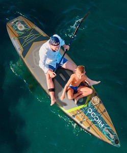 โรงงานผลิต OEM กระดานโต้คลื่นแบบพองลม Drop Stitch Surfing Sup ขนาด 11'*34"  กระดานยืนพายแบบเป่าลม  HI02/3  กระดานโต้คลื่นแบบ Soft Top  ขายตรงจากโรงงาน - Product Image 1