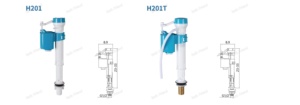 Válvula de llenado de inodoro de bola flotante de PP moderna, de fácil instalación, superventas, con ahorro de agua, para <span class=keywords><strong>cisterna</strong></span> de baño de hotel - Product Image 6