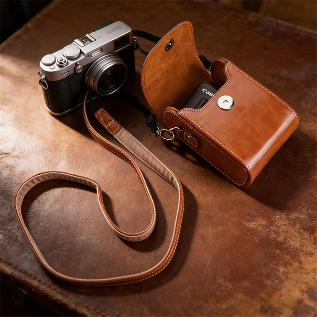 Camera Bag and Leather Holster, Suitable for Most Cameras. Camera Accessories.