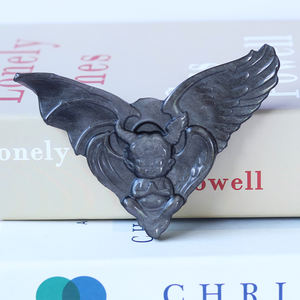 รูปปั้นผีแกะสลักสีเงิน-ปีกปีศาจและการแกะสลักปีศาจของขวัญฮาโลวีนของขวัญคริสต์มาส - Product Image 4