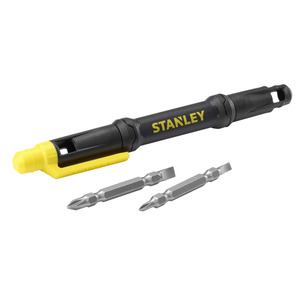 Tournevis de précision Stanley avec 4 embouts, outil multifonction 6 en 1 pour la réparation électronique et les projets de bricolage - Product Image 1