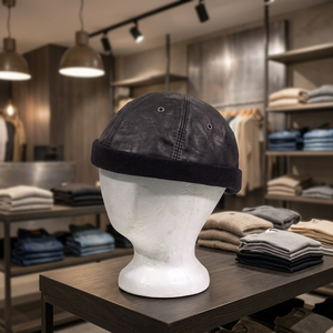 หมวกบีนนี่ Durag หนัง HMB-909A สำหรับผู้ชาย - Product Image 3
