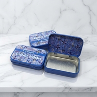 Boîte carrée en fer blanc pour cigarettes en chanvre, conception personnalisée, matériaux recyclés, logo en relief, emballage à couvercle articulé sur mesure – Offre Spéciale