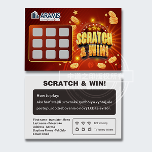 Tùy Chỉnh Thân Thiện Với Môi Bền Scratch Thẻ Quà Tặng Biểu Tượng Tùy Chỉnh Màu Sắc Cho Bán Lẻ Khuyến Mãi Giành Chiến Thắng Giải Thưởng Phiếu Giảm Giá Vé In Ấn Nhà Máy - Product Image 4