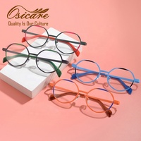 Lunettes de vue colorées Osicare en gros pour femmes, montures optiques modernes en métal et acétate bicolores