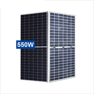 Manufacture Bifacial Solar Power Panel 530w 535w 540w 545w 550w Mono Home Use Solar Panel System