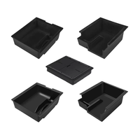 Boîte de rangement pour accoudoir central Tesla Model Y/3/YL, en plastique, personnalisable, modèle M30153, adaptée aux voyages transfrontaliers