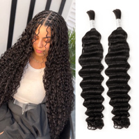 Anhui Orient Lot de Cheveux Brésiliens Pas Chers, Cheveux Remy Aligné Cuticule en Gros, Cheveux Humains Bruts Non Traités pour Femmes, Ondulation Profonde
