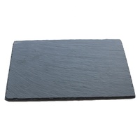 Plaque en ardoise noire naturelle, vaisselle en pierre noire naturelle de meilleure qualité