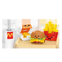 Mini blocs de construction Hamburger Frites Ensemble de construction Modèle réaliste de restauration rapide Jouets alimentaires Kawaii pour la décoration intérieure OEM