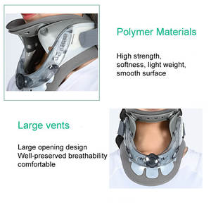 Soporte <span class=keywords><strong>Cervical</strong></span> Transpirable de Grado Médico con Cierre de Gancho y Bucle Ajustable para Cirugía de Columna <span class=keywords><strong>Cervical</strong></span>, Torticollis, Tracción y Fijación de Cuello - Product Image 4