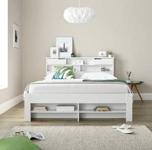<span class=keywords><strong>Letto</strong></span> in legno massello con ripiani <span class=keywords><strong>letto</strong></span> in legno bianco 5 piedi King Size (150X200 <span class=keywords><strong>Cm</strong></span>) telaio solo mobili per camera da <span class=keywords><strong>letto</strong></span> - Product Image 2