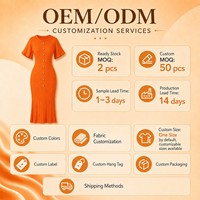 Robe longue décontractée en maille pour femme, style européen, col rond, manches courtes, boutons dorés sur le devant, vente en gros OEM ODM