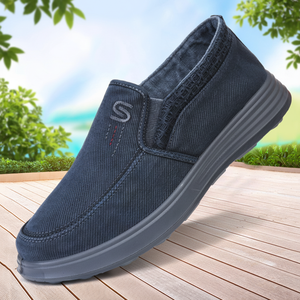 Calzado de Lona para Hombre, Estilo Casual, Cómodo, con Suela Suave, de Algodón Puro, Fácil de Poner, Ideal para Primavera - Product Image 1