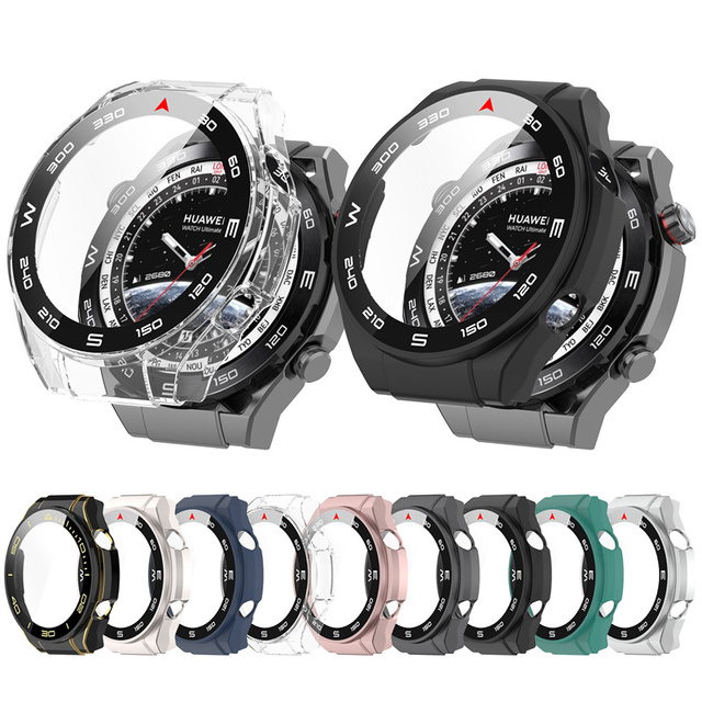 Full Screen Protector Cover for Huawei Watch Ultimate PC+ Tempered Glass Case Protective Shell Bumper Smartwatch Shell