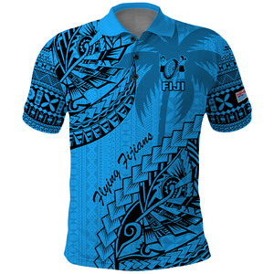 เสื้อโปโลผู้ชายโทอา ซามัว - ลายชนเผ่าโพลินีเซียน แขนสั้น คอปกติดกระดุม ทรงแอธเลติก ผ้าระบายความชื้น - Product Image 3