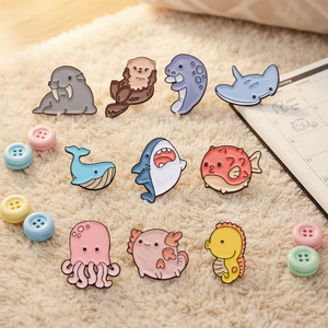 Pins de Esmalte de Animales Lindos de Gran Venta: Broches Novedosos de Capibara de Dibujos Animados para Mochilas, Regalo <span class=keywords><strong>Megasun</strong></span> - Product Image 5
