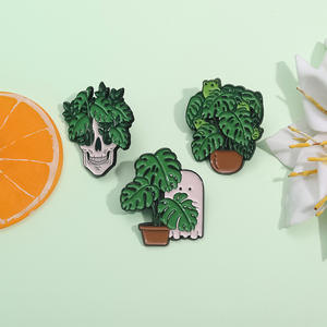 Bros tanaman hijau terbaru, Pin hantu <span class=keywords><strong>Super</strong></span> keren, aksesori pakaian, Pin kerah - Product Image 2