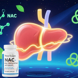Cápsulas Astrawell NAC e Extrato de Cardo Mariano OEM Marca Própria Suplemento para Alívio de Ressaca e Proteção do Fígado - Product Image 3