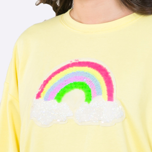 T-shirt personnalisé polaire à la mode <span class=keywords><strong>veste</strong></span> en Sherpa ample pull-over sweat à capuche surdimensionné sans ficelle pour femmes pull à paillettes motif brillant - Product Image 3