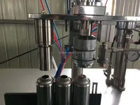 Équipement de remplissage de peinture en aérosol machine de remplissage d'aérosol nettoyant pour mousse machine de remplissage par pulvérisation nasale
