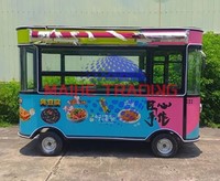 Camion de restauration mobile personnalisé pour la vente ambulante en intérieur, kiosque alimentaire, camion de cuisine électrique, camion de restauration, bus de fête