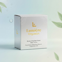 Crème anti-rides au collagène en pot, étiquette privée, boîte en papier cosmétique en forme de cube