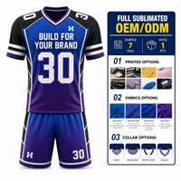 Maillots de rugby bleu marine pour la réapprovisionnement des commandes de clubs