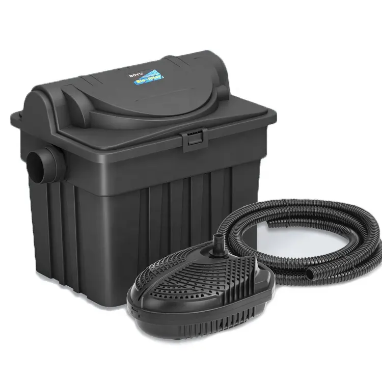 best quality pond pool and aquarium filter water filter oxygen pump external garden pond filter YT-9000