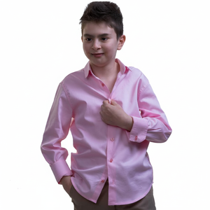 เสื้อเด็กผ้าฝ้าย100% สีชมพูอ่อน - Product Image 2