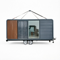 Cabane de glamping de luxe Apple Pod, maisonnette modulaire préfabriquée, mini-maison portable, lodge écologique pour hôtel de villégiature en plein air, camping, parc