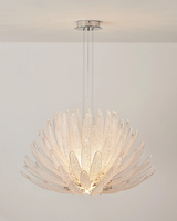 Lustre moderne de luxe en verre de Murano, sculpture florale, luminaire suspendu pour salon, restaurant, salle à manger, éclairage domestique