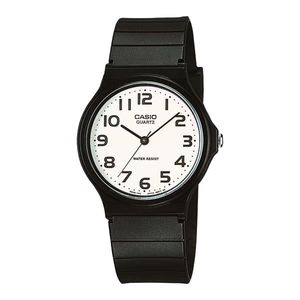 Reloj de cuarzo analógico de moda para mujer, correa de resina negra de 18 mm, resistente al agua - Product Image 1