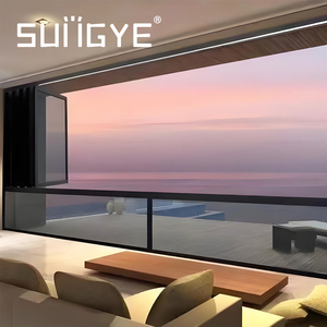 Sungye cao cấp cách âm gấp cửa sổ hoạt động trơn tru đôi cách nhiệt kính tầm nhìn lớn ban công nhà cửa sổ - Product Image 1