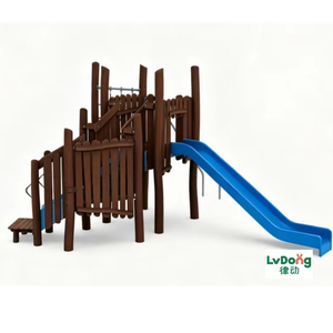 Série de jeux en bois d'extérieur, installations en bois pour espaces de loisirs publics, bois écologique de haute qualité à faible coût d'investissement - Product Image 1