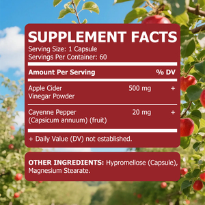 Capsules de vinaigre de cidre de pomme en gros : favorisent une digestion saine - Product Image 4