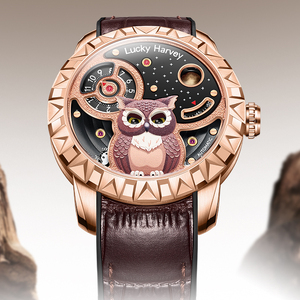 Montre pour homme, bracelet en cuir de luxe, boîtier en acier inoxydable, résistance à l'eau 3ATM, réserve de marche lumineuse, haute qualité - Product Image 2