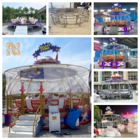 Manège de parc d'attractions Nova Rides en acier FRP, modèle Galaxy Storm, à vendre, 16 places, avec jets d'eau, pour enfants, extérieur, BC-SK