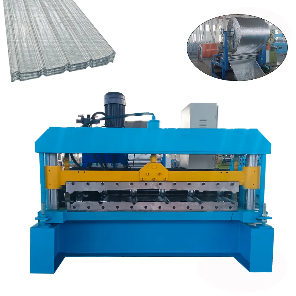 roof panel roll forming machine Tile Making Machinery automatic Ibr Film Laminating Forming Machine