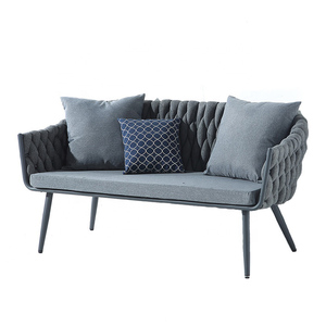 Muebles de <span class=keywords><strong>aluminio</strong></span> sofás silla al aire libre banco bajo modular plástico dosel patio sofá para marco de teca - Product Image 3