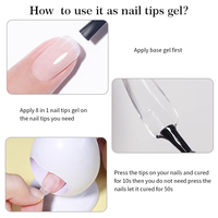 BORN PRETTY 10ml longue durée tout-en-un gel ongles extension de pointes imbiber Uv Gel polonais professionnel multifonctionnel Base Gel