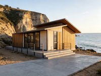 Villa de loisirs modulaire personnalisée de 36 m², intérieur spacieux, anti-corrosion, panneau solaire en option, utilisation en camping