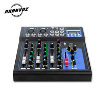 Amplificateur stéréo DJ 4 canaux, mixeur de son, alimenté par USB