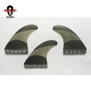 Honeycomb G7 G5 G3 Surfbrett flossen Double Tab Single Tab Surf flossen Mittelgroße Carbon Fiberglas Thruster Tri Flossen