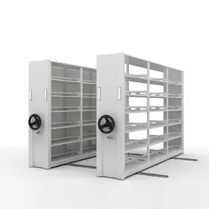 Estantería móvil manual densa de <span class=keywords><strong>metal</strong></span> de alta densidad Unidad inteligente de oficina-archivo-compactador Estante de masa Estantería compacta - Product Image 2