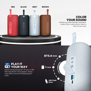 Enceinte sans fil FANTECH BS158 RMS, TWS, basses profondes, haut-parleur 57 mm, connectivité 3 voies, BT, carte TF, USB, lumière RVB, enceinte portable - Product Image 6