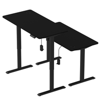 Mécanisme de levage électrique à moteur unique à 2 niveaux pour tables réglables en hauteur, cadre de bureau ergonomique pour bureau debout