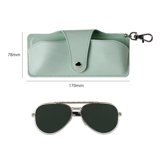 Premium Smart tracker Eyeglass Case with Find My Locator Magnetic Folding Hard Case for Sunglasses Button Switch for Travel