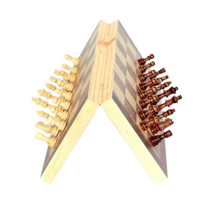 Jeu d'échecs international pliable en <span class=keywords><strong>bois</strong></span> de 39cm et 15 pouces, personnalisé, <span class=keywords><strong>pions</strong></span> et horloges de 4 pouces, pour tournoi d'échecs pour enfants - Product Image 2